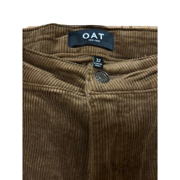 OAT NY HIGH Rise Boot Cut Corduroy Pant Academia Lagenlook Granola Women 32 NWT - Picture 4 of 7